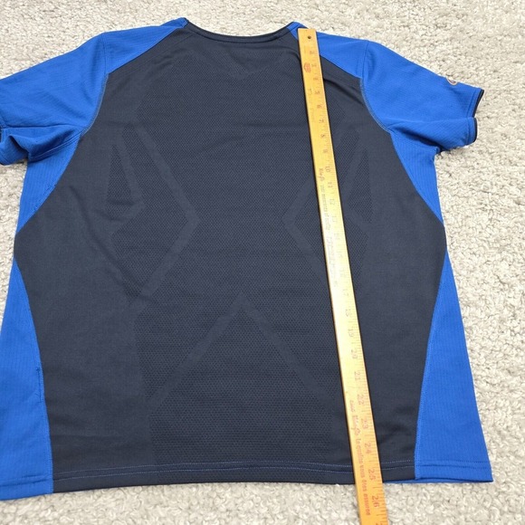 Cloudveil Shirt Men Large Blue Short Sleeve Pullover Stretch Active Workout Gym - Picture 10 of 11